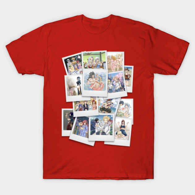 Fairy Tail Polaroid Collage T-Shirt-TOZ